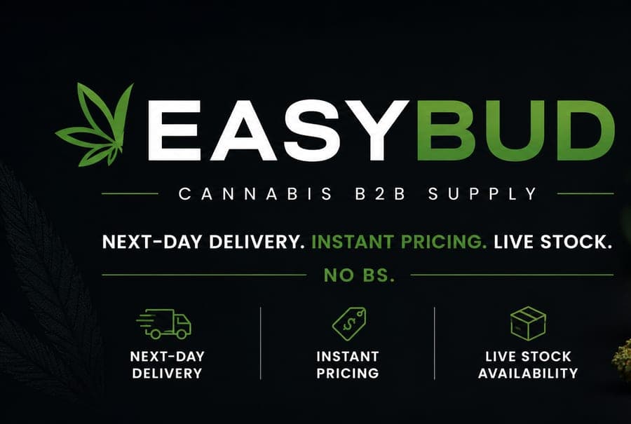 Easybud — cannabis B2B supply: next-day delivery, instant pricing, live stock.
